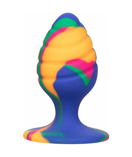 CHEEKY SWIRL PLUG Plug anal atrevido con diseño tie-dye y base ventosa