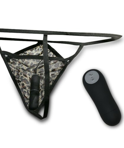 TANGA COM BALA VIBRADORA E MAN Lingerie com vibrador controlado remotamente