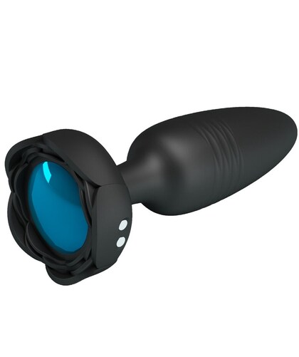 TARION Plug anal com luzes LED, 10 vibrações, silicone e USB