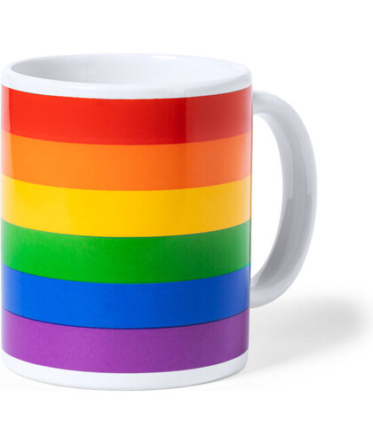 DRAPEAU LGTBI+ TASSE Vibromasseur en silicone rainbow pour la stimulation sexuelle.