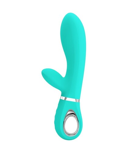 THOMAS VIBRADOR PONTO G MULTIF Vibrador em silicone verde, 7 modos de prazer, carregamento USB, toque suave