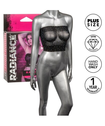 TOP BANDEAU PEDRERÍA Haut élastique et brillant, idéal pour les femmes.
