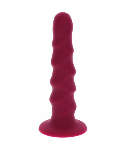 CILINDRO ESTRIADO 6 PULGADAS Premium suction cup dong, harness-compatible, silicone