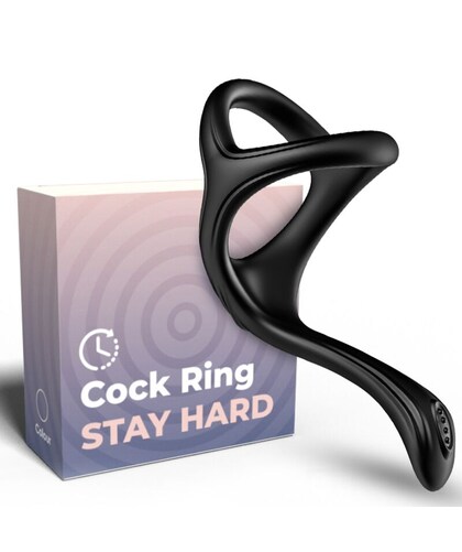 TREASURE DOUBLE ANAL RING BLACK Premium Silicone Ring to Enhance Your Performance