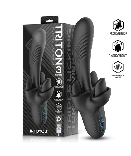 VORTEX PLACER Vibrador con lengua y triple motor para placer personalizable