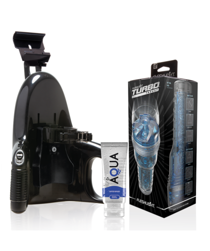 PACK TURBO THRUST BLUE ICE Masturbatore automatico Ice con lubrificante a base d'acqua