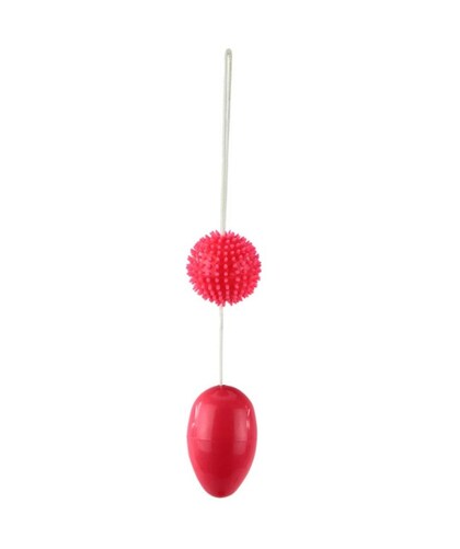 TWIN BALLS RED Vibrating Kegel Balls for Pleasure and Pelvic Stimulation