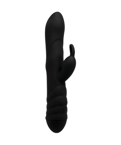 TWISTER NERO Vibratore rabbit con rotazione, sistema UWM e ricarica USB