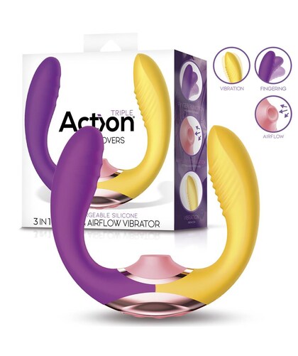 TWO LOVERS TRINITY Two lovers 3 in 1 vibrador con finger y succión