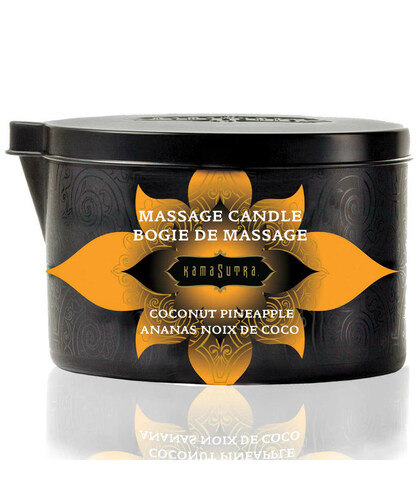 VELA KAMASUTRA Vela de massagem sensual com óleo de coco e ananás, 35h