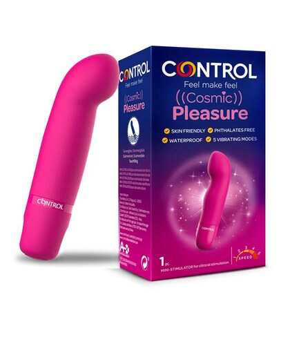 COSMIC PLEASURE Vibrador ergonómico, 5 vibraciones, resistente al agua