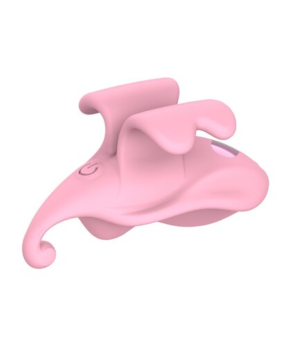 FINGER DUAL ROSA Vibratore ergonomico con molteplici modalità, compatto e preciso