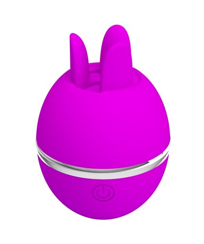 GEMINI BALL Vibratore con pulsazione e leccata, silicone morbido, innovativo