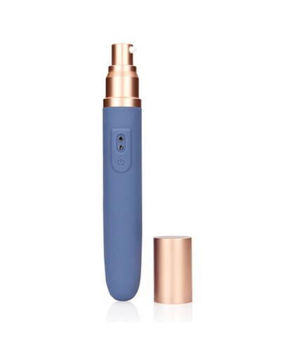 BLUE HORIZON Vibrador de viagem: compacto, com lubrificante integrado, 10 modos
