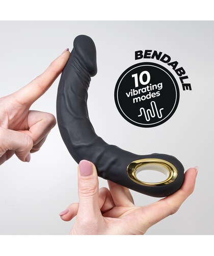 MAGNUS BEND Vibrador plegable, 10 modos, mango fácil, recargable usb