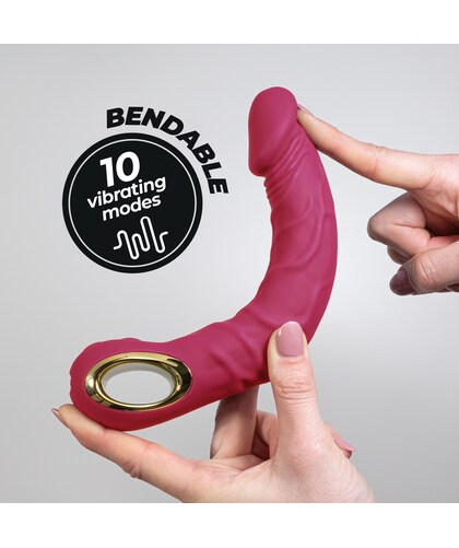 MAGNUS BEND Vibrador plegable, 10 modos, mango fácil, recargable usb