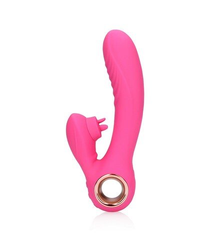 TONGUE FLICKERING Vibrador con lengua en movimiento para estimular el clitoris
