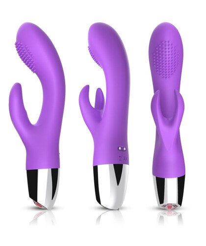 VIBRADOR RABBIT VIOLETA Vibrador ergonómico e à prova de água com múltiplos modos