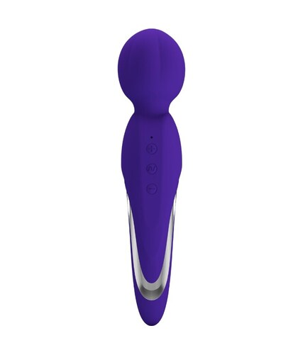 WALTER VIBRADOR WAND VIOLETA Massajador erótico de silicone com vibração ajustável