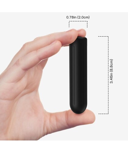 WARHEAD VIBRATORE NERO Giocattolo erotico vibrante con diverse modalità