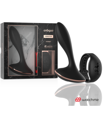 VERNET Vibrador anal com controlo remoto, 7 modos, silicone médica