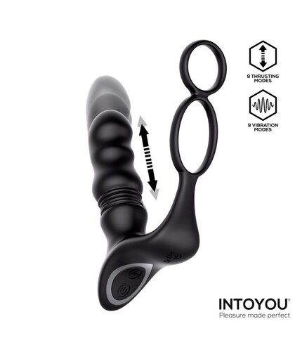 WOMP 3 Masajeador prostático triple motor, 9 modos, ergonómico