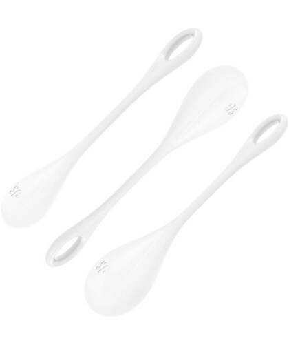 YONI POWER 2 Set de bolas de silicona para fortalecer el suelo pélvico