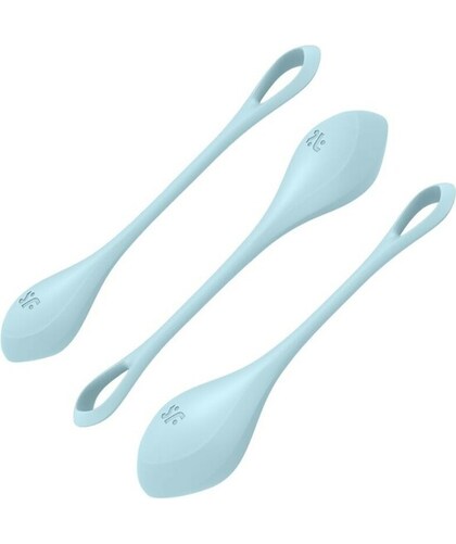 YONI POWER 2 Set de bolas de silicona para fortalecer el suelo pélvico