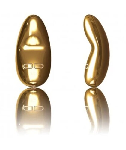 YVA Vibrador elegante de oro, potente, recargable y silencioso