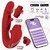 Mouty vibrador com função de mordiscar e flipping com app