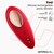 Silicone Vibrador de Braguita con APP Silicona Doble Capa Ro