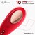 Silicone Vibrador de Braguita con APP Silicona Doble Capa Ro