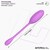 Logan Huevo Vibrador con APP Unibody Púrpura nº2