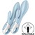 BOMBA DE AR BUNNY 1 COELHO INFLÁVEL VIBRADOR AZUL