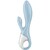 BOMBA DE AR BUNNY 1 COELHO INFLÁVEL VIBRADOR AZUL nº2