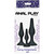 ANAL PLAY CURVY COMPANIONS PLUG ANAL 3 PIEZAS NEGRO nº1