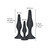 ANAL PLAY CURVY COMPANIONS PLUG ANAL 3 PIEZAS NEGRO nº3