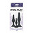 ANAL PLAY CURVY COMPANIONS PLUG ANAL 3 PIEZAS NEGRO nº4