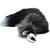 PLUG DE PRAZER ANAL METAL FOX TAIL TAMANHO S nº2