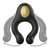 ANEL VIBRADOR DE SILICONE 3 MOTORES RECARREGÁVEIS PRETO - OU