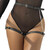 ARNÉS FORMA CINTURON CUERO NEGRO TALLA ÚNICA