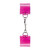 Manette rosa brillante con velcro