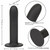 Bouchons illimités 17,75 cm lisses - noir