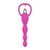 Cadena Anal con Vibración Rosa