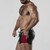CALÇÃO PERNEIRA 2 WAY ZIPPER CONTRAST SHORT VERMELHO LOCKER