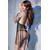 CAMISA DE NOITE E TANGA CR-4462 PRETA nº3