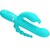 CAMMY 4 IN 1 MULTIFUNZIONE VIBRATORE TRIPLE RABBIT BLU nº3