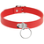CHIC DESIRE - COLLAR CUERO VEGANO ROJO ACCESORIO WOMAN FETIS