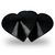 CHIC DESIRE - CUBRE PEZONES CORAZONES NEGROS nº3