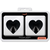 CHIC DESIRE - CUBRE PEZONES CORAZONES NEGROS nº4